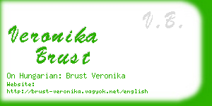 veronika brust business card